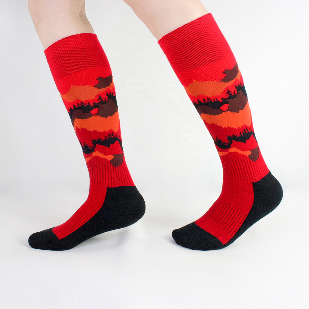 Ski Socks Female Thick Wool Socks Knee High Compression Socks Wholesale